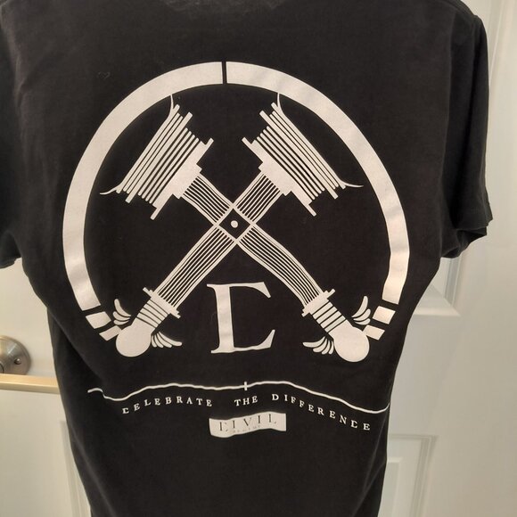 Civil‎ Regime T-Shirt – Black – Size Small – "Celebrate the Difference" Graphic - Picture 2 of 4